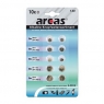 Arcas Alkaline Button cell assortiment, 10 pieces
